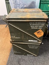 US Army OD Large Ammo Box Storage 40mm Genuine Surplus