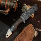 9.1" Collector Damascus Hunting Bush craft Full tang Knife + Resin Handle — photo 7