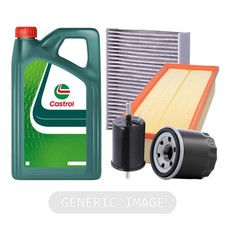 Service Kit MANN Filters + CASTROL Engine Oil Magnatec 5W-40 5L For Renault Clio