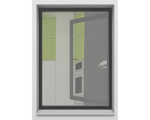 Insektenschutz Home Protect Rahmenfenster Aluminium Anthrazit 130X150 Cm-image