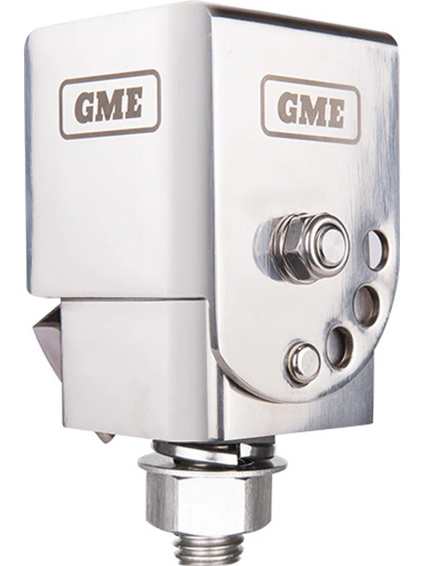 GME Fold-Down Foldable Silver Antenna Mounting Bracket Suit UHF Bullbars (MB042)