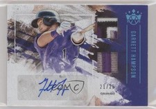 2019 Diamond Kings DK Material Signatures Holo Blue /25 Garrett Hampson Auto 0g4