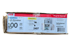 ABB 100A 20-Space 40-Circuit Main Breaker Indoor Panel Value Pack PAM2010PA