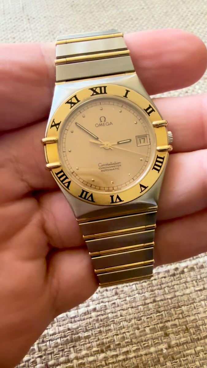 Ω ⌚✨ Omega Constellation 18K Gold Steel Oman 🇴🇲 Khanjar
