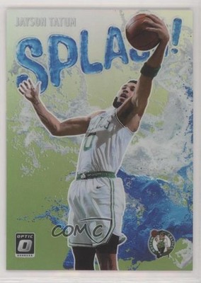 2021 Panini Donruss Optic Splash! Lime Green Prizm 43/149 Jayson Tatum #12 9l4