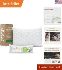 Adjustable Pillow, King Size Bed Pillows for Sleeping, Cross Cut Memory Foam ...