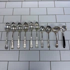 Sterling Silver Spoon Lot of  10 By Weight 466g Gorham Lunt Vintage Flatware