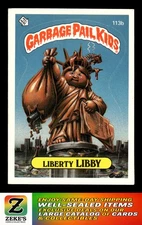 1986 Topps Garbage Pail Kids Series 3 #113b Liberty Libby
