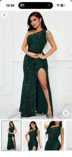 Fashion Nova - Alice Sequin Gown Prom Dress (Size Large)