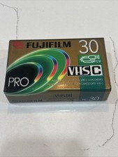 Fuji Film Pro VHS-C Tape TC-30 Blank Premium High Grade Camcorder