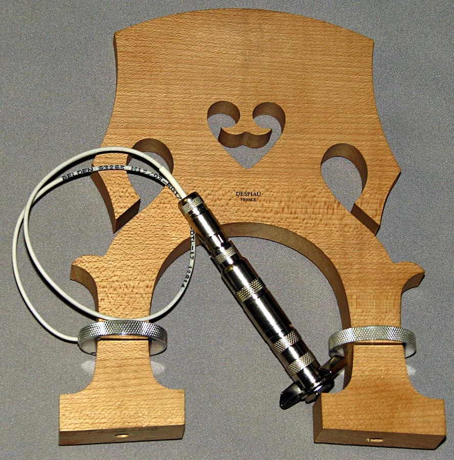 FISHMAN FULL CIRCLE PICKUP plus ADJUSTABLE UPRIGHT BASS BRIDGE DESPIAU FRENCH - Image 2 of 2