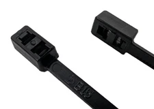 1000 Avery Dennison 10425-0 Cable Ties 7.5" Double Headed Black 50lb NEW