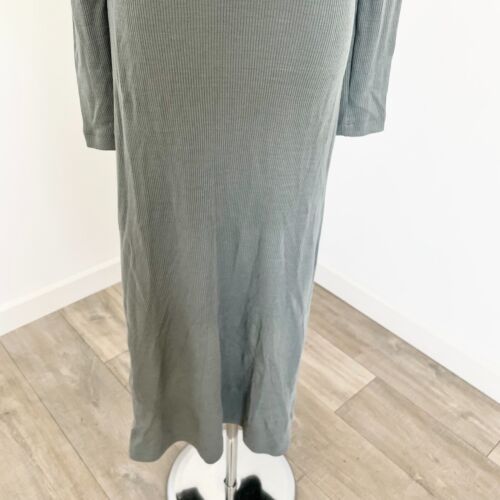 Kookai Emmett Midi Dress Womens AU 12 FR 40 Agave Green Merino Wool Bodycon New - Picture 4 of 11
