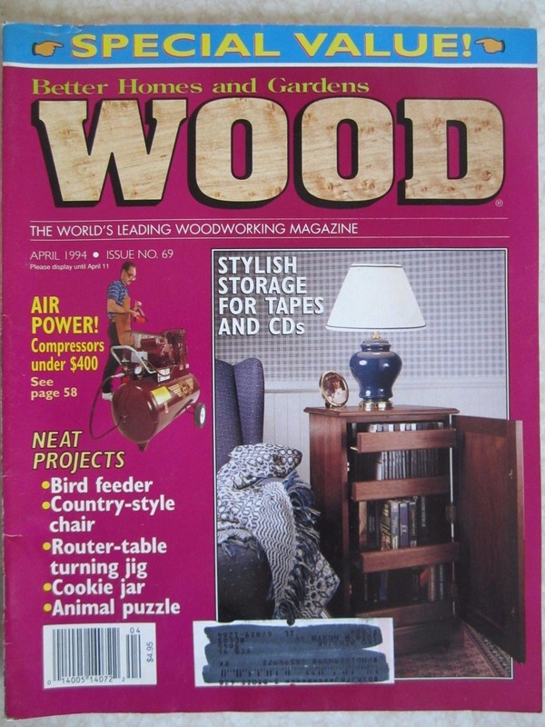 WOOD Better Homes & Gardens APRIL 1994 Issue 69 Woodworking Cookie Jar Bird Feed