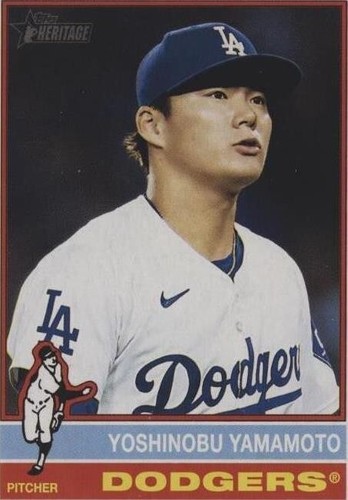 Yoshinobu Yamamoto 2025 TOPPS HERITAGE IMAGE VARIATION SP #172