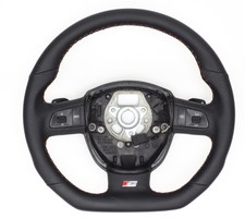 Ricambio S-LINE Piatto Volante Multifun Con Palette Cambio Nero per Audi A5