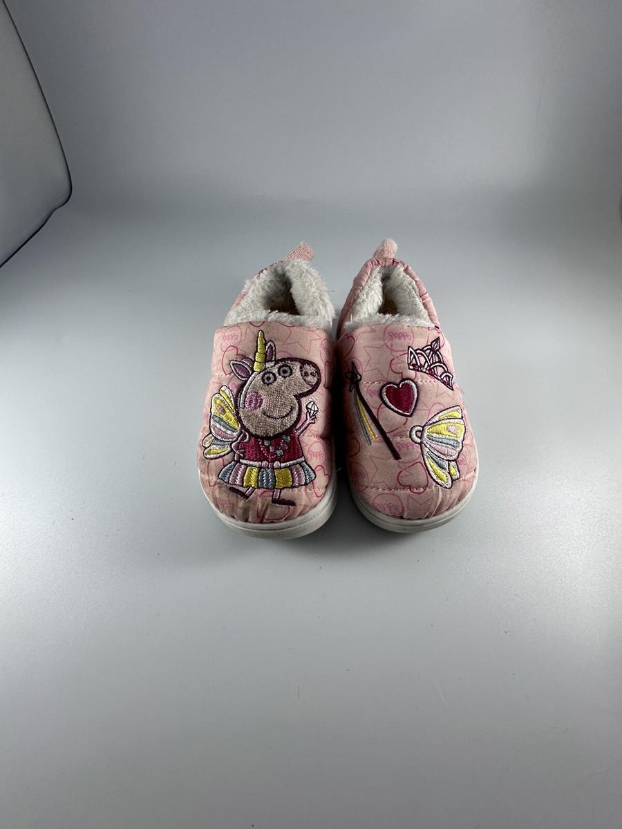 peppa pig Toddlers Pink Slippers Size 7-8