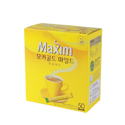 Maxim Mocha Gold Mild Coffee Mix   Korean Instant Coffee Sticks (50/100 Sticks)