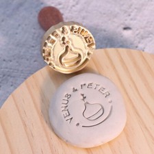 Signature Custom Stamp for Pottery,clay, Chocolate, Cookie, Soap, Ice Cubes etc.