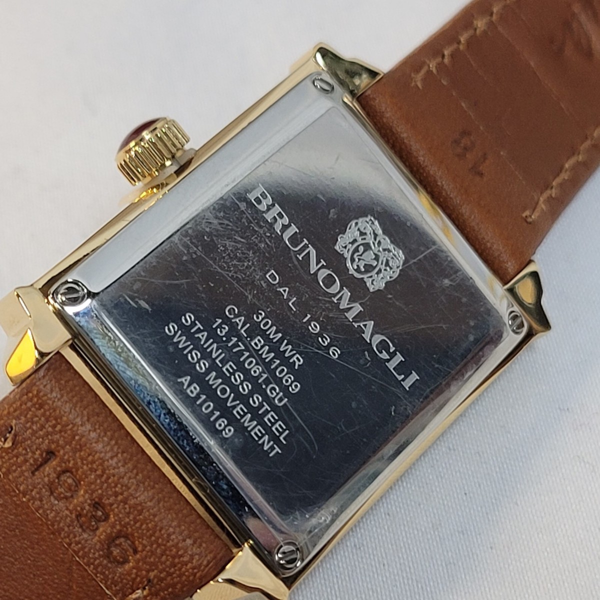NEW $345 Bruno Magli Valentina 1061 Swiss Quartz BROWN