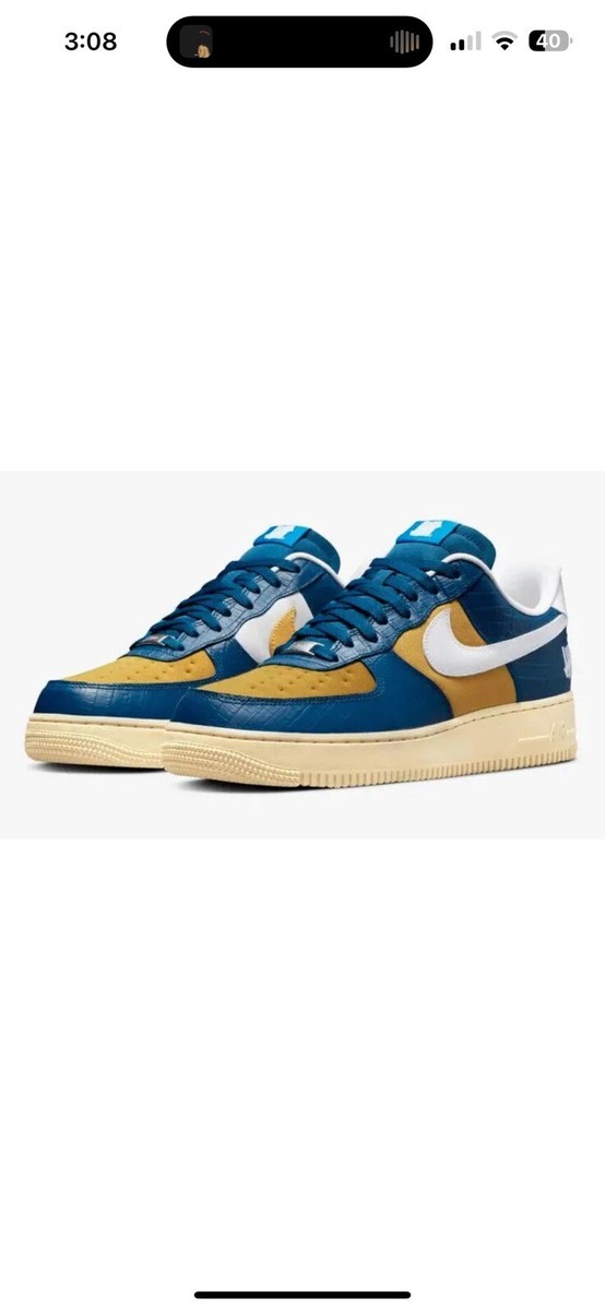 Nike Dunk vs AF-1 ネイビー/イエロー UNDEFEATED x Nike Air Force 1 