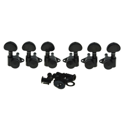 Wilkinson Locking Guitar Tuners 3x3 Tuning Keys for Gibson or Acoustic Black