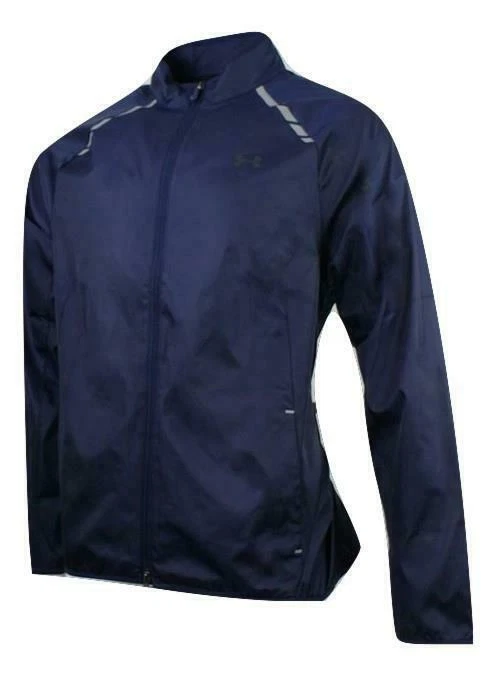 NEW MENS UNDER ARMOUR STORM1 WATER RESISTANT LOOSE NAVY GOLF JACKET EXTRA LARGE