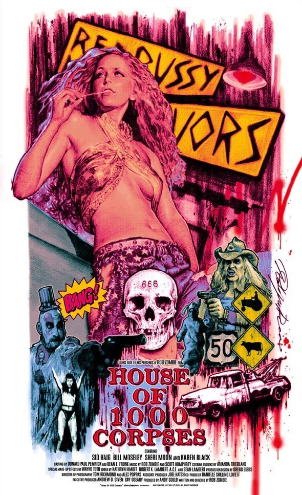 版画 Rockin Jelly Bean HOUSE OF 1000 CORPSES HOUSE OF 1000 CORPSES Rockin Jelly Bean Art Print Movie Poster
