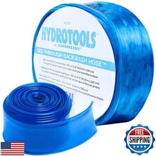 SWIMLINE HYDROTOOLS 87072 Transparent Kink-Free Backwash Hose 50' X 2" For Sw