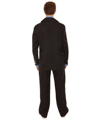 Men Black Suit Shirt Jacket Tie Costume for Cosplay One Piece