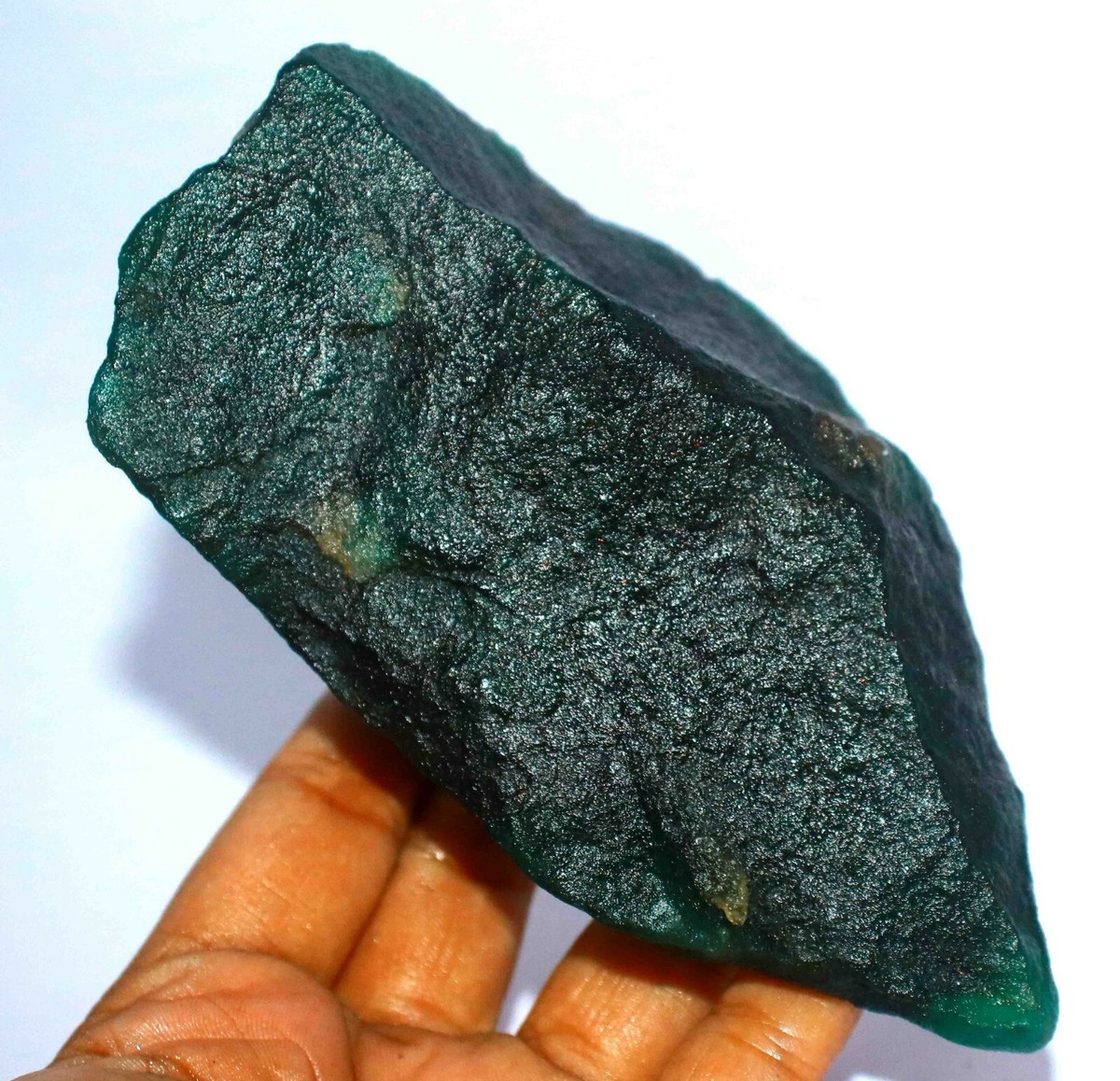 JOYAS トレーナー グリーン ブラックレンズ 9.14ct Loose Diopside Gemstone - Dark Green 13.75mm x 10.79mm