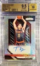 TRAE YOUNG 2018 PRIZM MOJO ROOKIE AUTO #11/25 1/1 JERSEY NUMBER BGS 9.5/10 GEM