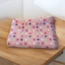Parent’s Choice Pink Polka Dotted Fleece Baby Blanket Lovey-