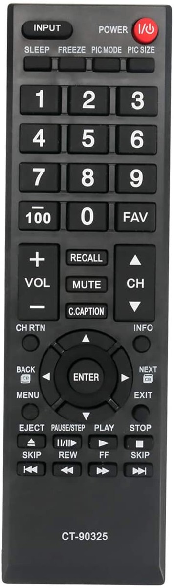 CT-90325 New Remote For Toshiba TV 52XV645U 55G300U 26LV47 32DT2U1