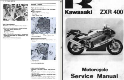 KAWASAKI ZXR400 - ZX-4 (ZX400 GHL) SERVICE , Owner's & Parts