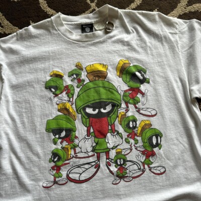 Marvin The Martian Looney Tunes short sleeve white shirt