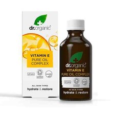Complejo de aceite puro Dr Organic BioActive Vitamina Vit E 50 ml seco/estrías/cicatrices