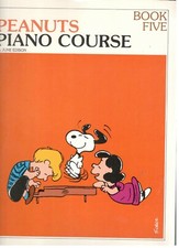 PEANUTS PIANO COURSE BOOK FIVE 5-CHARLIE BROWN SONGBOOK-BRAND NEW ON SALE-RARE