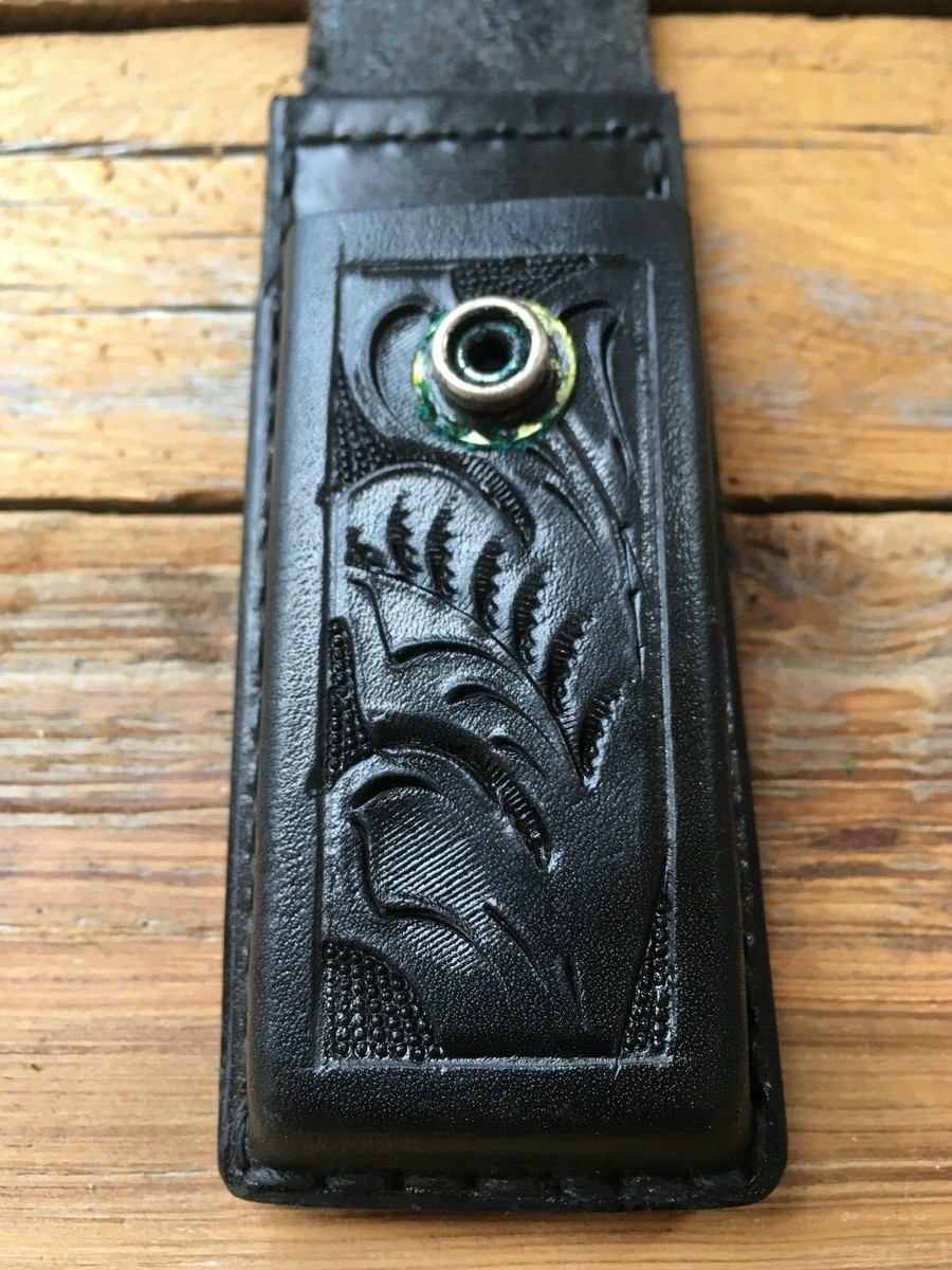 TEX SHOEMAKER ショットシェルポウチ Vintage Tex Shoemaker Hand Floral Carved Magazine Carrier