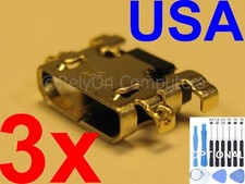 3x USB Charging Port Micro Sync For Amazon Kindle Fire HD8 SX034QT 7th Gen USA