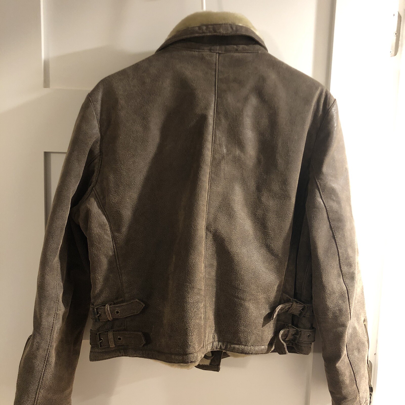 Two Phase Leather Biker Jacket - Small - image 3