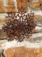 Edelrost Schneeflocke Milena Weihnachtsdeko Winterdeko Advent Winter Rost