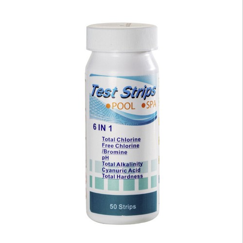 6in1 Test Strips Chlorine Chloramine PH Alkalinity Hardness Pool Spa Hot Tub - Picture 4 of 4