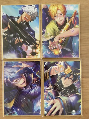 Obey Me Visual Card Shikishi Set of 4 Art Board Mammon Leviathan Belphegor