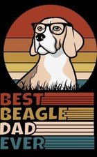 3" Beagle Dad Sticker Dog Pet Adopt Love Puppy