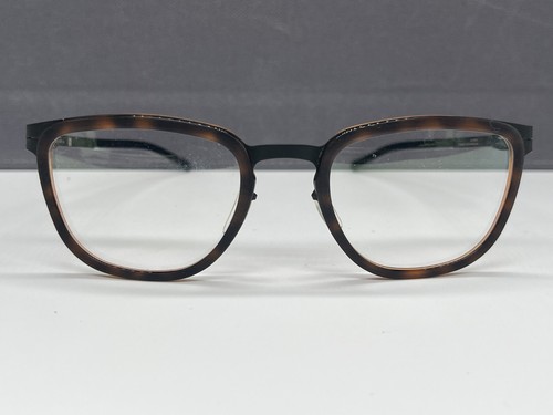ic Berlin Brille Herren Damen braun schwarz eckig Kathi B. NP499€ Federstahl