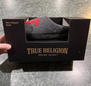 true religion house slippers