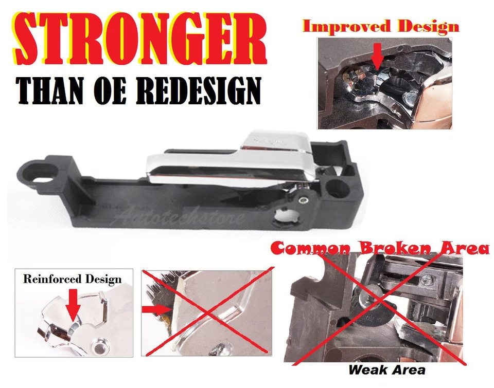 Juego de 4 manijas interiores interiores mejoradas para puerta Ford Fusion Mercury Lincoln Zephyr MKZ Foto 3 de 4
