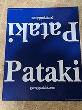 George Pataki for NYS Governor 1998 Campaign Poster - 1 sided - RARE