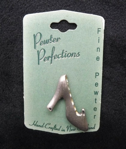 Pin Pewter Tie Tack - Zapato hecho a mano para mujer y dama - Imagen 10 de 10